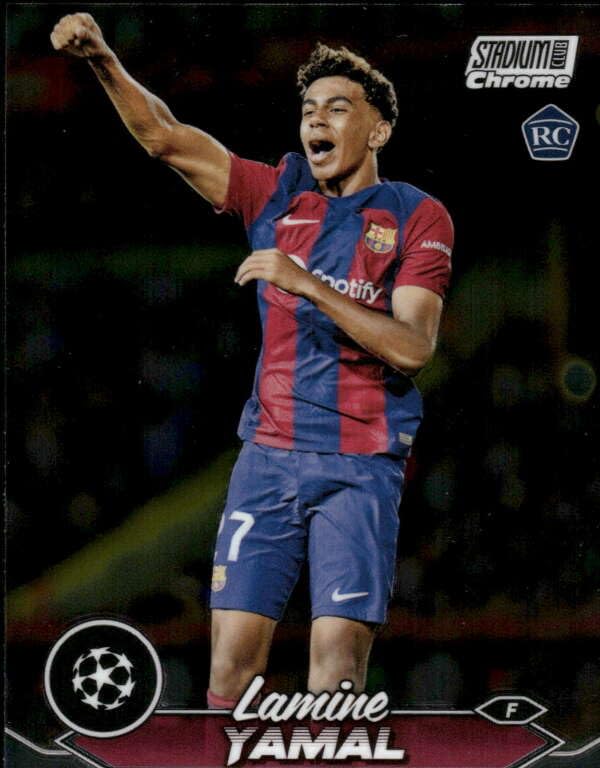 Amazon.com: 2023-24 TOPPS UEFA STADIUM CLUB CHROME #27 LAMINE